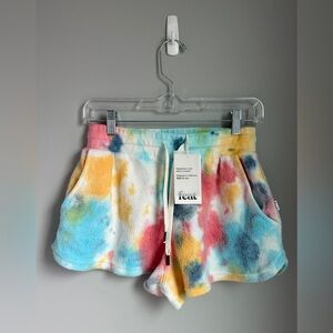 feat Women’s Pastel Pebble Blanketblend Tie-dye Shorts Limited Small new